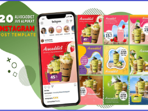 GRAMPOP Instagram Post Template FRESH Kekinian
