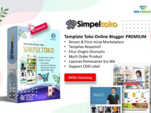 Simpeltoko Template Toko Online Blogger Premium